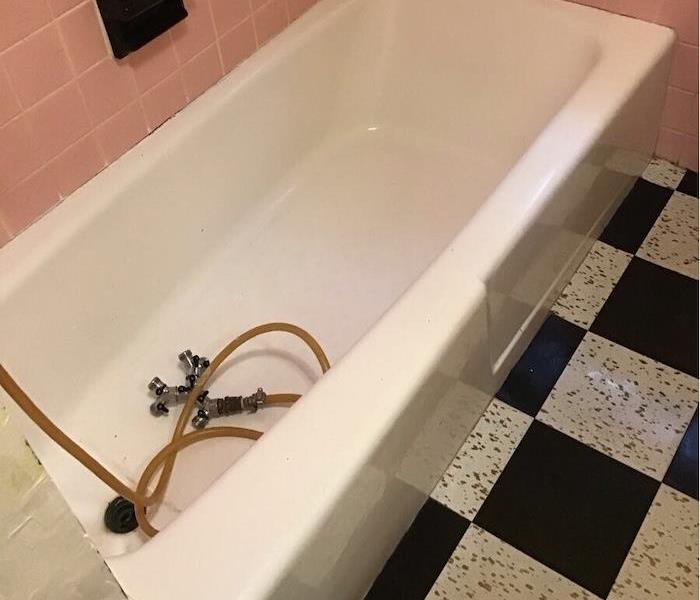 Clean bathtub and bathroom